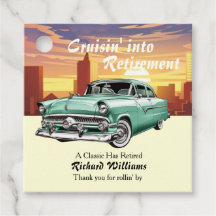 Pension-marscherande klassisk Retro-bil, Party