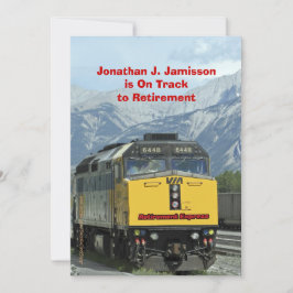 Pension meddelande, Gult Tåg järnvägen Meddelande