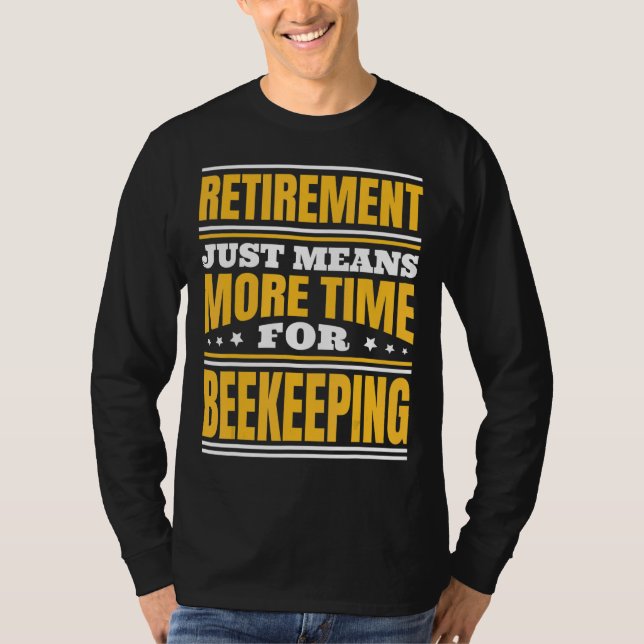 Pension mer tid för biodling t shirt (Framsida)