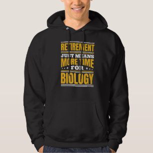 Pension mer tid för biologi hoodie