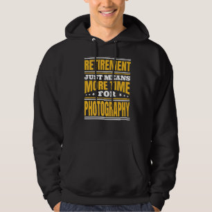 Pension mer tid för fotografering hoodie