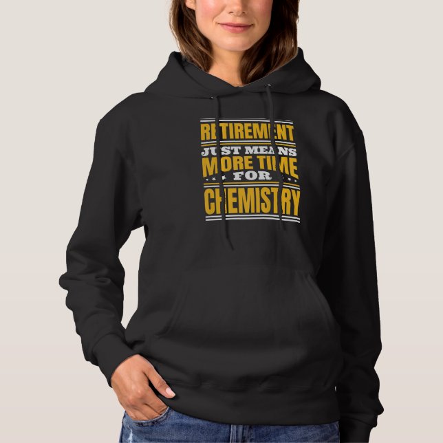 Pension mer tid för kemi t shirt (Framsida)
