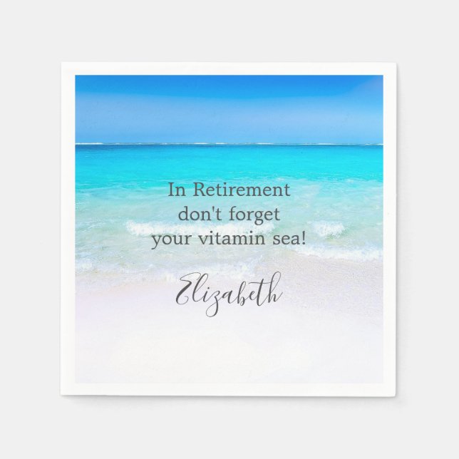 Pension, Notera Beach Sea och Sand Pappersservett (Framsidan)