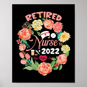 Pension Nurse 2022 Sjuksköterska, pensionerad sjuk Poster