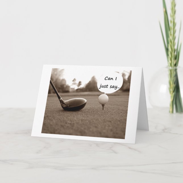 PENSION ÖNSKEMÅL/GRATULERART TILL GOLFER KORT (Framsida)