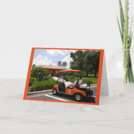 Pension - Orange Golf Cart Nya uppsättningen Hjul Kort