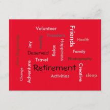 Pension party:(anpassa ord/inbjudningar