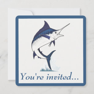Pension Party: Atlantic Blue Marlin Inbjudningar