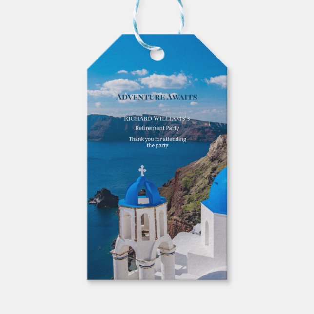Pension Party Äventyr väntar Grekland Medit Presentetikett (Framsidan)