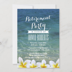 Pension Party Beach-Blommigten Inbjudningar