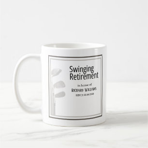 Pension Party Golf Modern Corporate Grönt Black Kaffemugg
