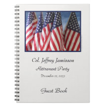 Pension Party Guest Bok, Amerikanska Flaggor, Namn