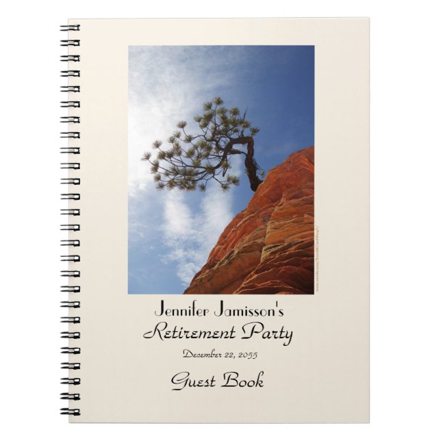 Pension Party Guest Bok, Bonsai Träd Anteckningsbok (Framsidan)