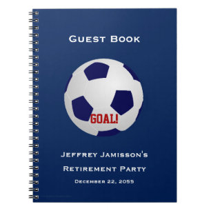 Pension Party Guest Bok, fotboll, mål Anteckningsbok