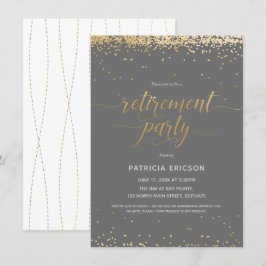 Pension Party Inbjudan, Elegant Firande Inbjudningar