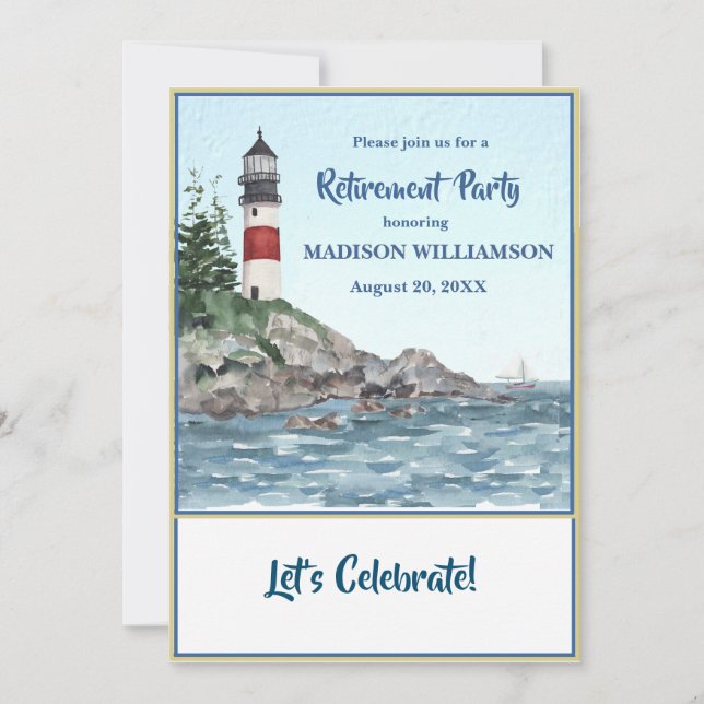 Pension Party kustfyr Vatten Meddelande (Framsida)