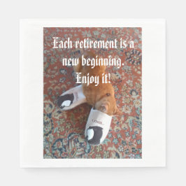 pension party napkin ginger, säng av sovande katt pappersservett