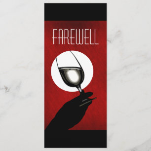 Pension party pensionerar farväl CUSTOMIZE Inbjudningar