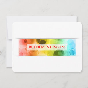 pension party (regnbåge) inbjudningar