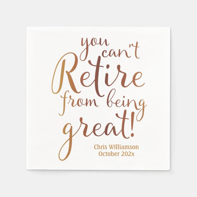 Pension Party Retire Underbar Pappersservett (Framsidan)