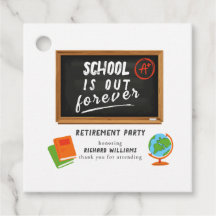 Pension Party School Teacher Blackboard
