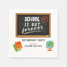 Pension Party School Teacher Blackboard