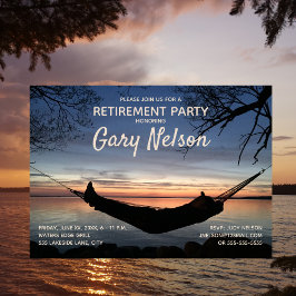 Pension Party Slappna av Hammock Inbjudningar