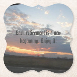 pension party underlägg papper