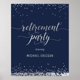Pension Party-värdet Poster Elegant Silver, flotta