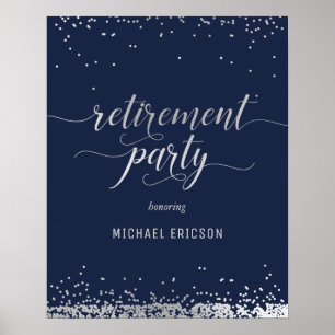 Pension Party-värdet Poster Elegant Silver, flotta