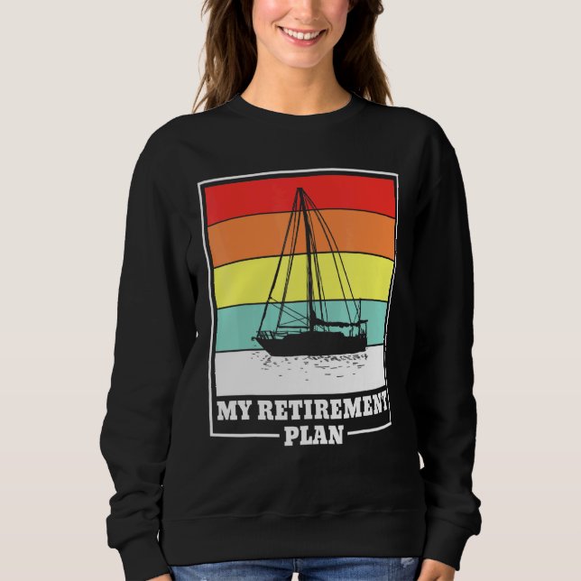 Pension Pension Boat Sailingbåt T Shirt (Framsida)