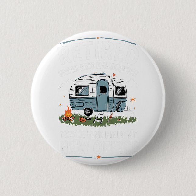 Pension Pensionerad Rolig Camper Camp Camping  Knapp (Framsida)