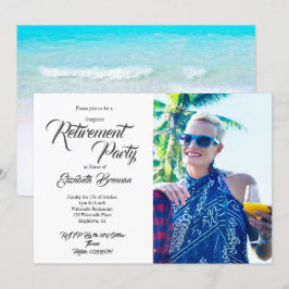 Pension Photo Beach Modern Snyggt Typografi Inbjudningar