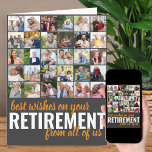 Pension Photo Collage 30 Bild från oss alla Kort<br><div class="desc">Skapa ditt eget stora Pension-kort. Fotomallen är redot för dig att lägga till 30 av bilderna som visas i kvadratiskt format eller instagram i ett enkelt rutnät med stil fotokollage. Pension-kortets framsida är skriven med moderna överdimensionerade typografi och penselskript. Det står för närvarande "best önskemål on your Pension from all...</div>