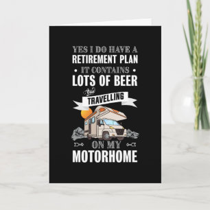 Pension Plan Beer Motorhome Gift Kort