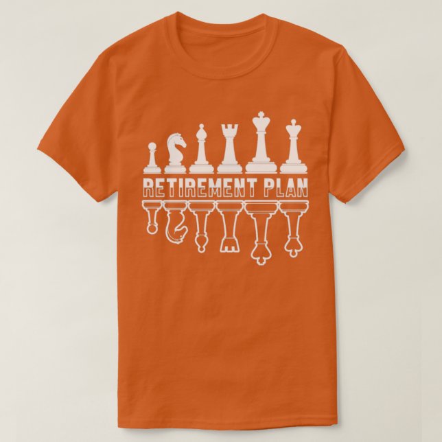 Pension Plan Chess Player Board Delara T Shirt (Design framsida)