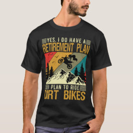 Pension plan Dirt Bikes Rider Supermoto Tävling T Shirt