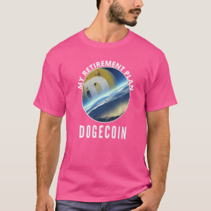 Pension-plan Dogecoin-doge till Roligten Måne T Shirt
