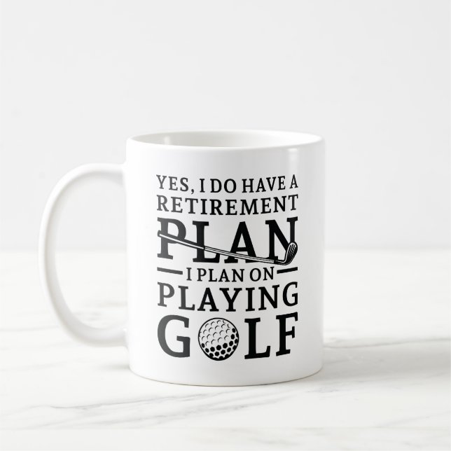 Pension Plan Golf Kaffemugg (Vänster)