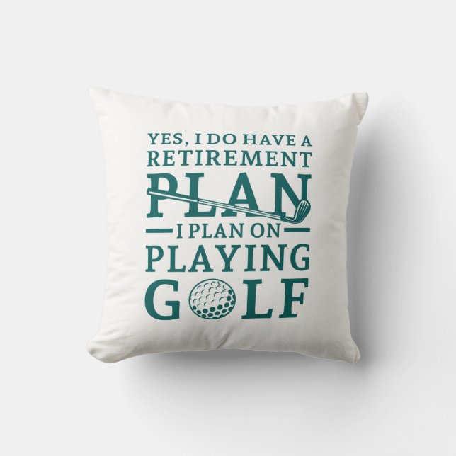 Pension Plan Golf Kudde (Framsida)