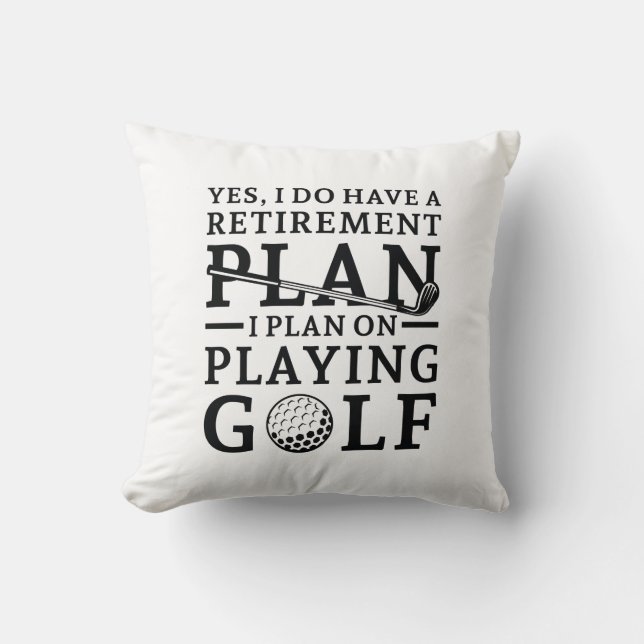 Pension Plan Golf Kudde (Framsida)