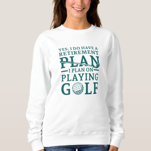 Pension Plan Golf T Shirt (Framsida)