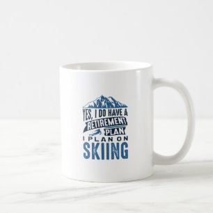 Pension Plan Skiing Kaffemugg