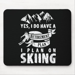 Pension Plan Skiing Ski Skier Retire Funny Gift Musmatta