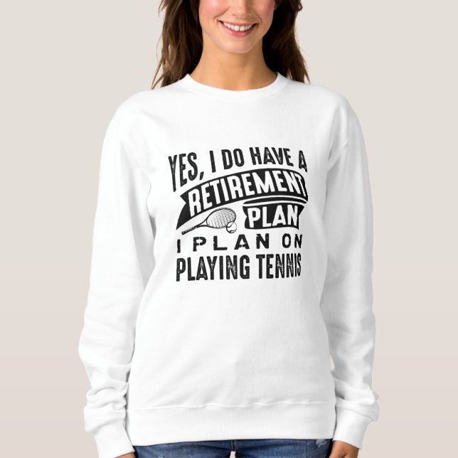 Pension Plan Tennis T Shirt (Framsida)