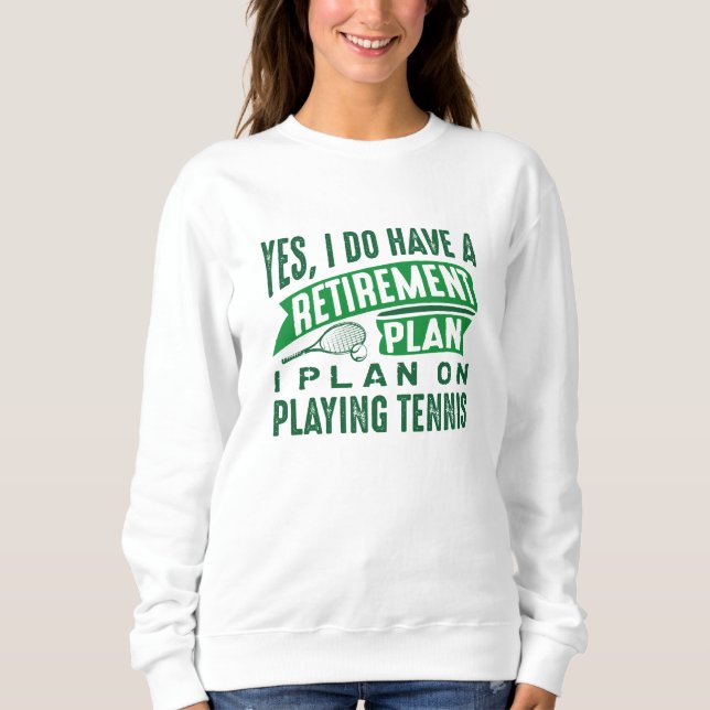 Pension Plan Tennis T Shirt (Framsida)