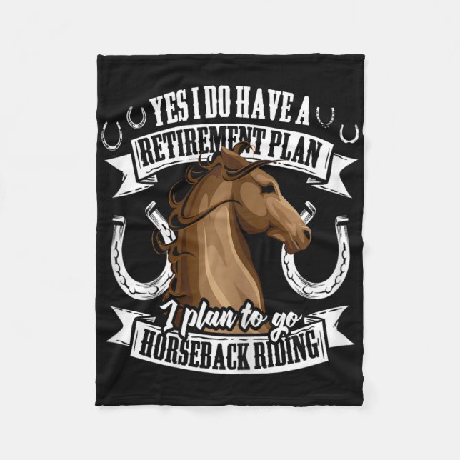 Pension-planen, den ynkliga  Equestrien Fleecefilt (Framsidan)
