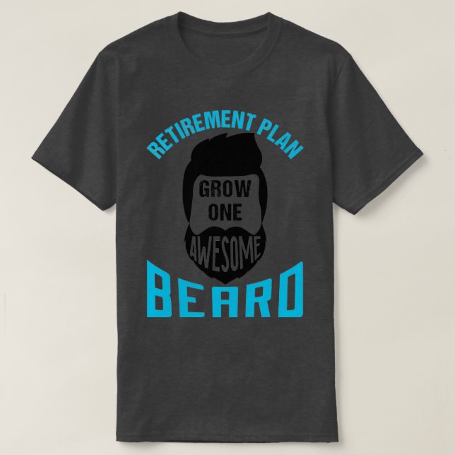 Pension-planen Grow 1 Fantastisk Beard 5 T Shirt (Design framsida)