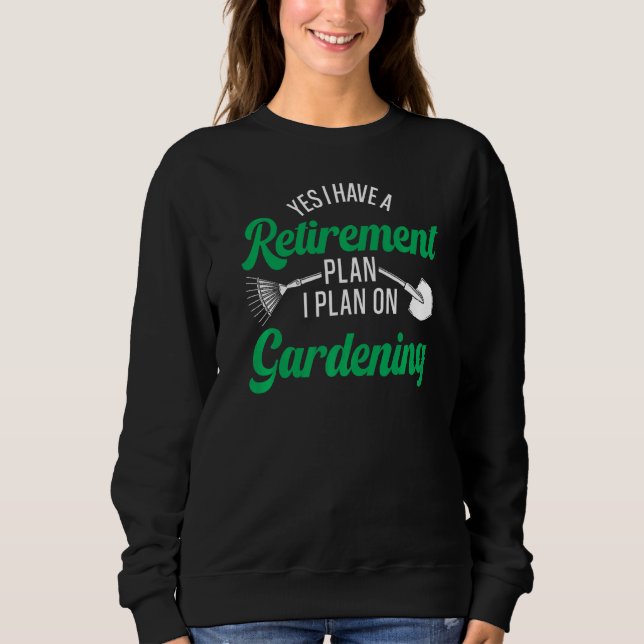 Pension-planen  pensionerad Gardener Garden T Shirt (Framsida)