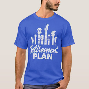 Pension-planen, pensionerad Guitarist Music Band Ä T Shirt